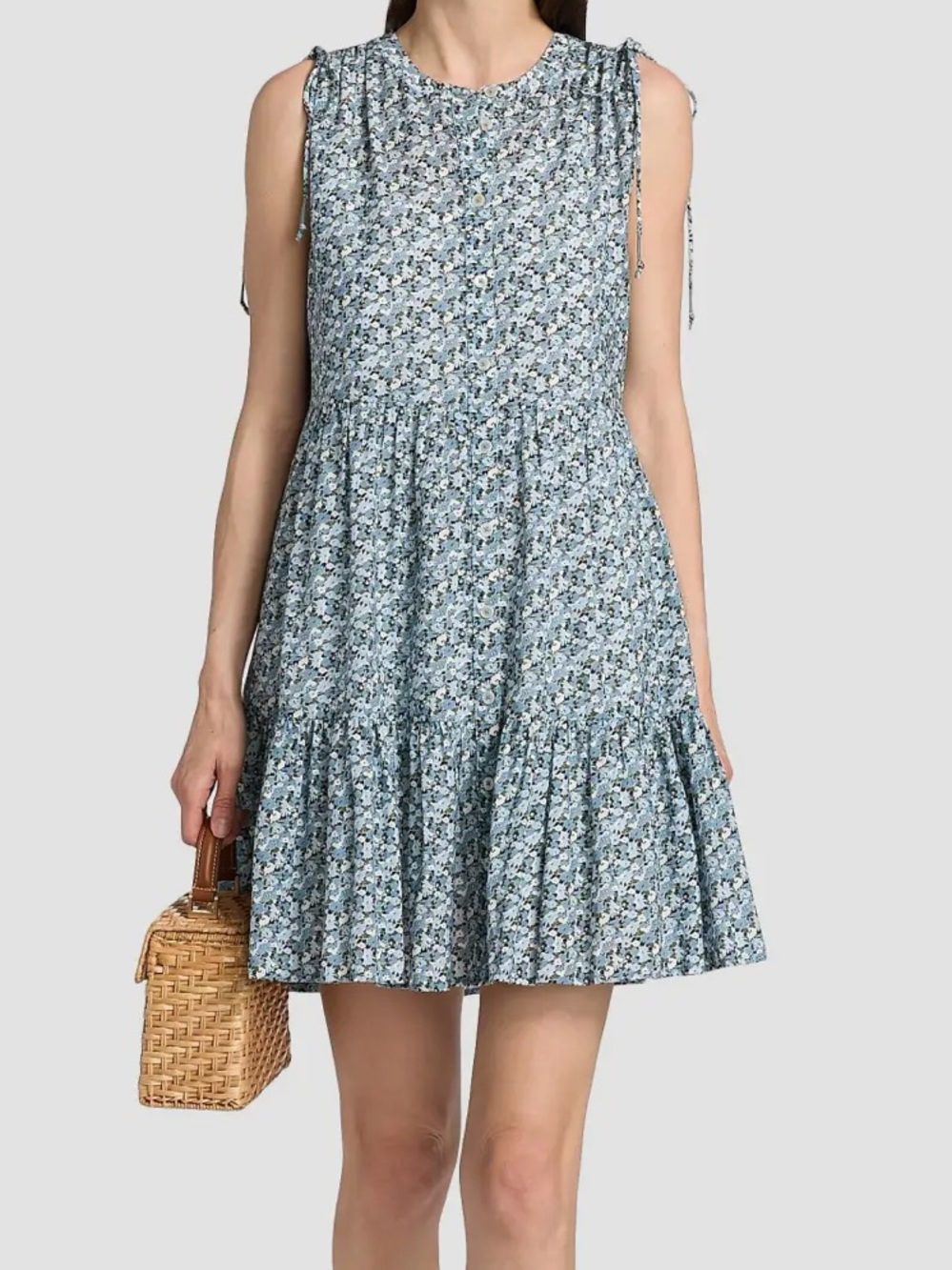 [Veronica Beard] NWT Yulianna Floral Cotton-Blend Minidress